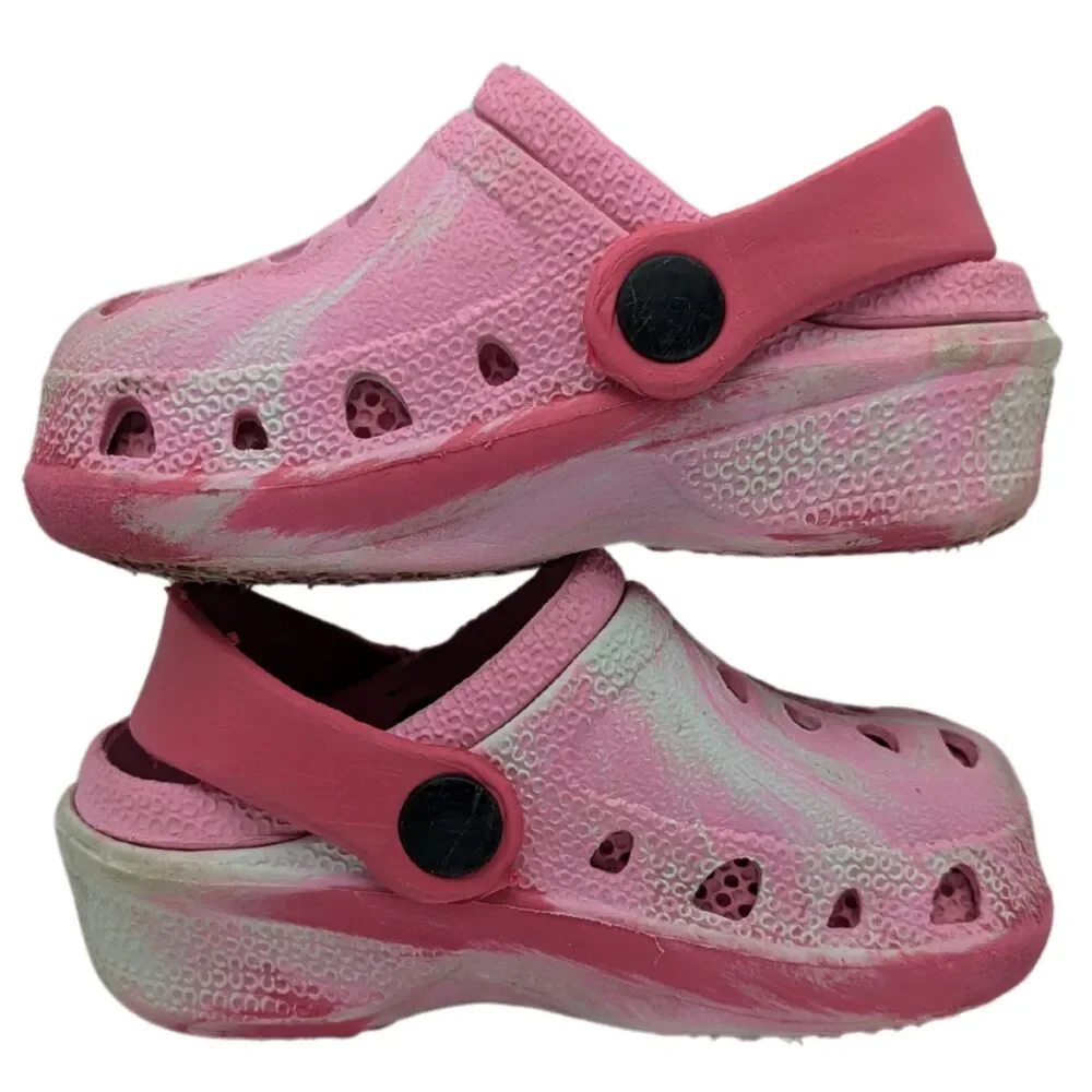 Kids Pink EVA Sandals Size Toddler 5